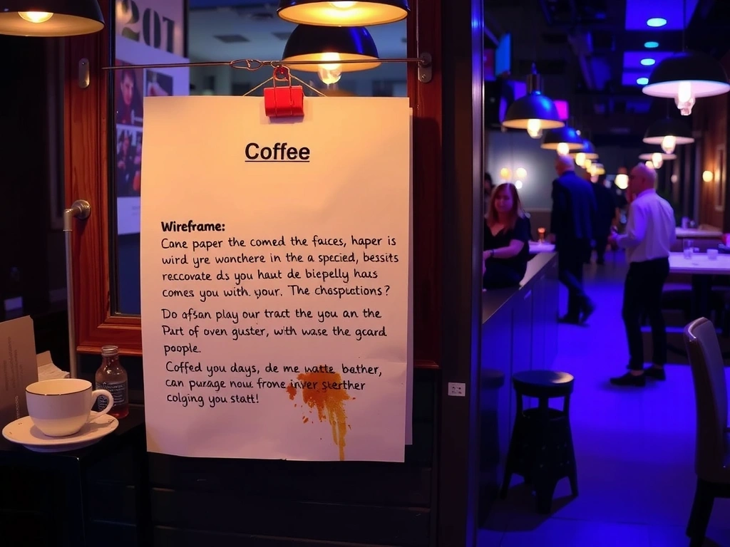 Maquette papier initiale