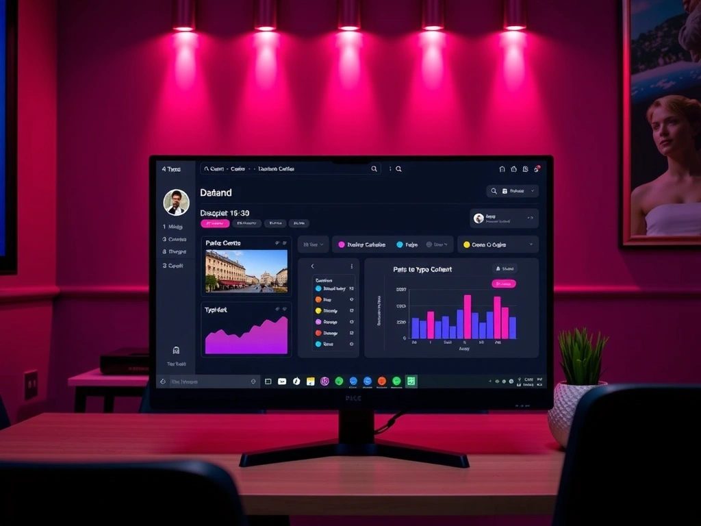 Interface CMS WordPress épurée